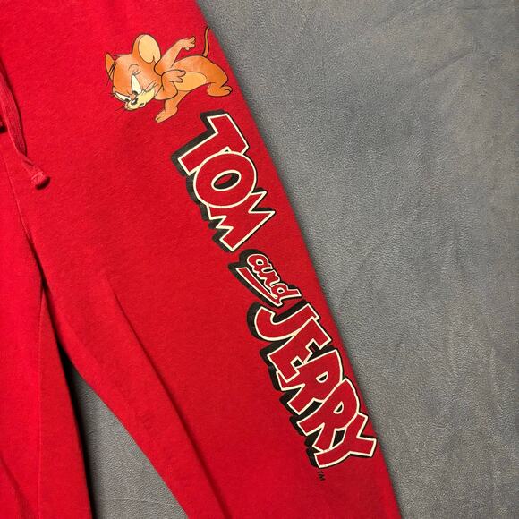 Tom & Jerry Sweatpants Joggers Short Pants Kids Medium Graphic Print Kidcore - Picture 9 of 9